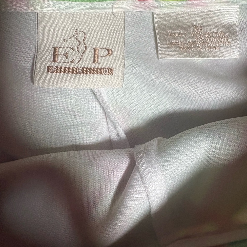 EP Pro Plaid Golf Skort Size 10 Preppy Country Club Pink Green - Picture 2 of 10